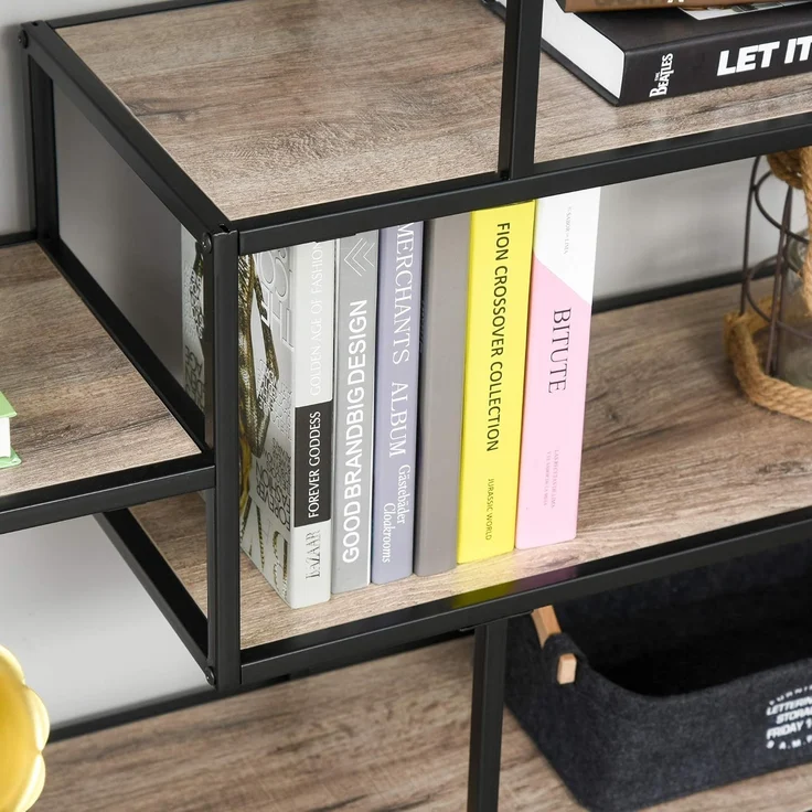 HOMCOM Bücherregal Standregal im industriellen Stil – Bild 9