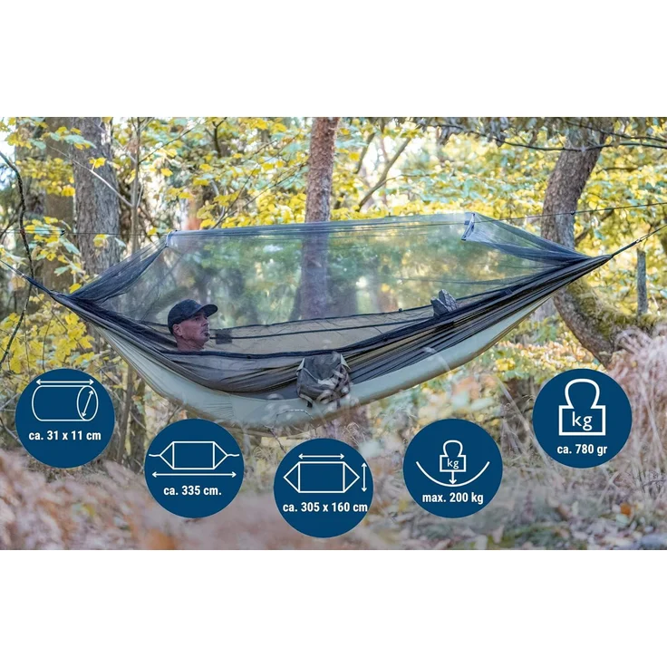 Amazonas Hängematte 'Moskito-Traveller Thermo', XXL – Bild 2