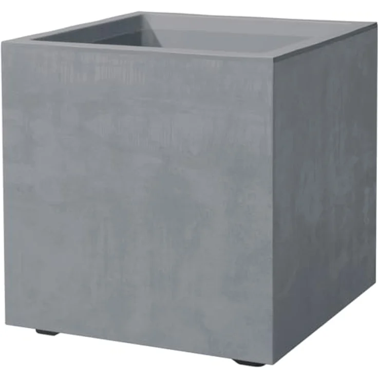 Deroma Pflanztopf Quadro Millennium Kunststoff 39 cm aschgrau mit Ablauflöchern – Bild 2