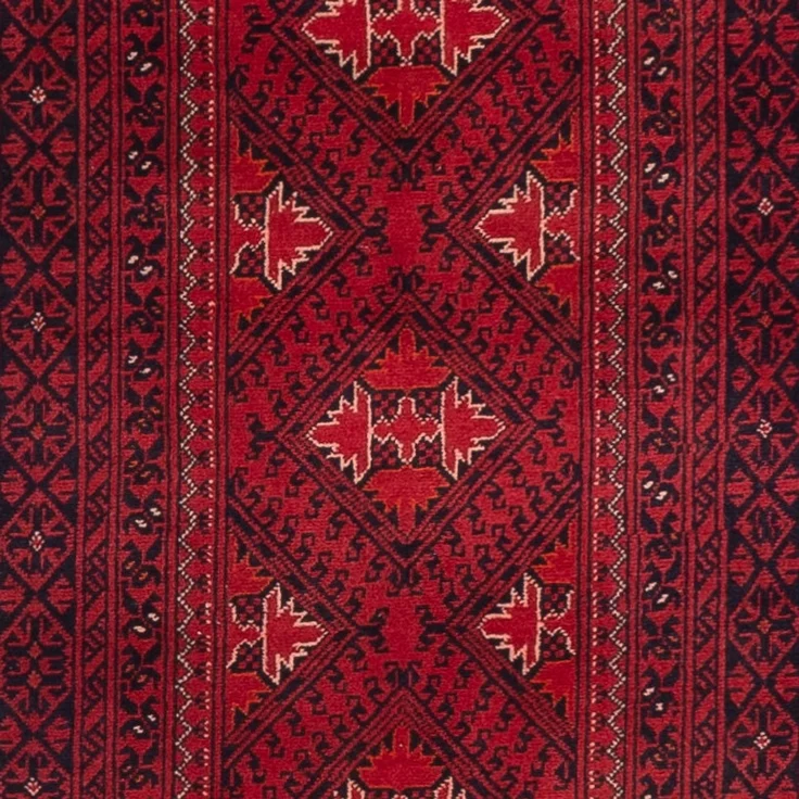 Läufer Afghan - 390 x 77 cm - rot – Bild 2
