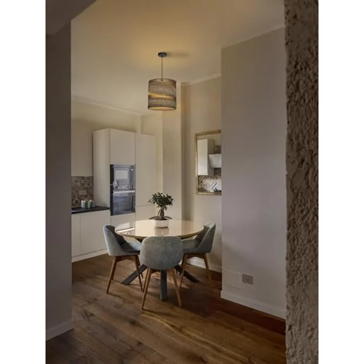 LEDVANCE Hängeleuchte Cylinder, 1-flammig, braun aus Wellpappe mit E27-Fassung – Bild 2