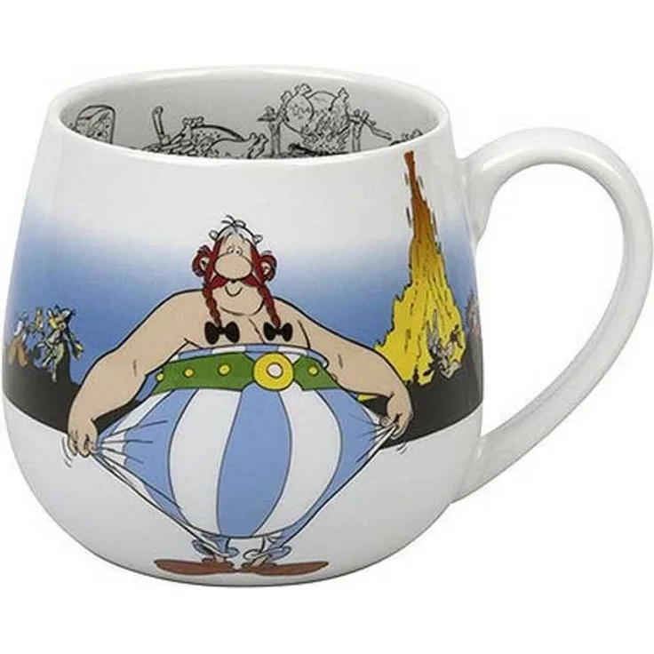 KÖNITZ Kuschelbecher Asterix - Ich bin nicht dick - 420 ml / Motivtasse