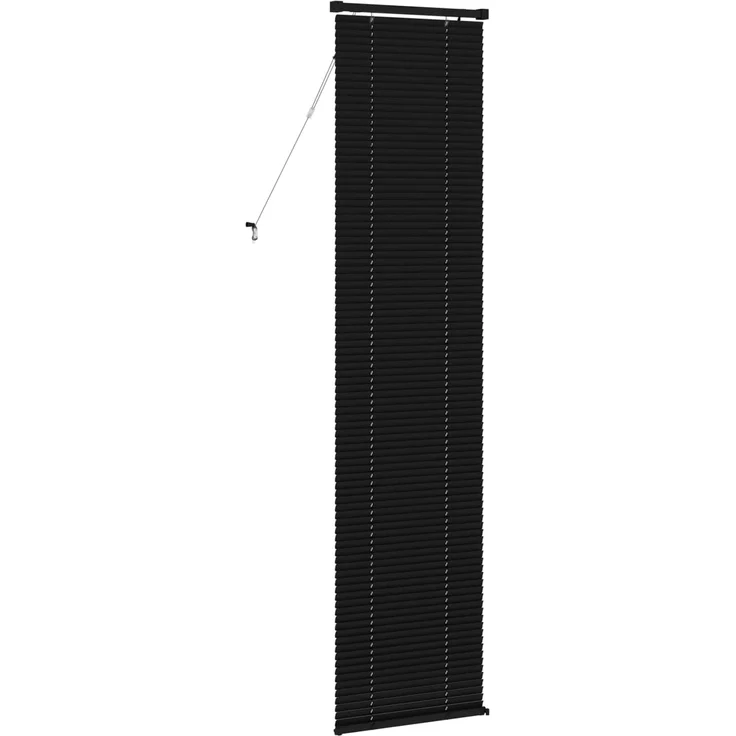 vidaXL Venezianische Jalousie Schwarz 213 x 50 cm 25 mm PVC 42003746 – Bild 6