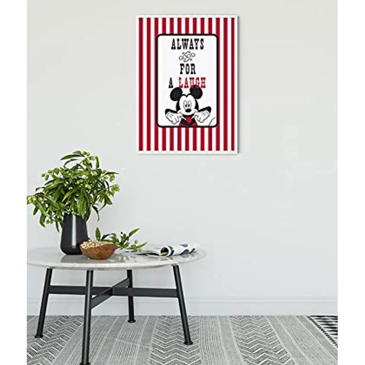 Komar Disney Wandbild, Mickey Mouse Laugh Kunstdruck, 30x40cm, fotorealistischer Druck auf hochwertigem Fotopapier, ohne Rahmen, für Kinderzimmer und Babyzimmer – Bild 2
