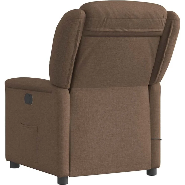 vidaXL Massagesessel Braun Stoff 4015610 – Bild 5