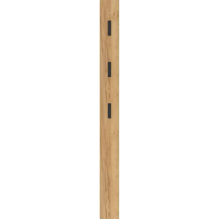 Garderobenleiste >UTAH< 3 Haken, Navarra-Eiche-Dekor - 15x170x3cm (BxHxT) – Bild 1