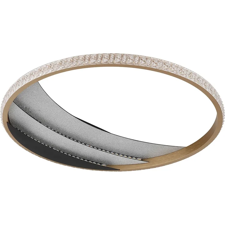 LED Deckenleuchte, Kristall, gold, chrom, CCT, D 41 cm – Bild 8