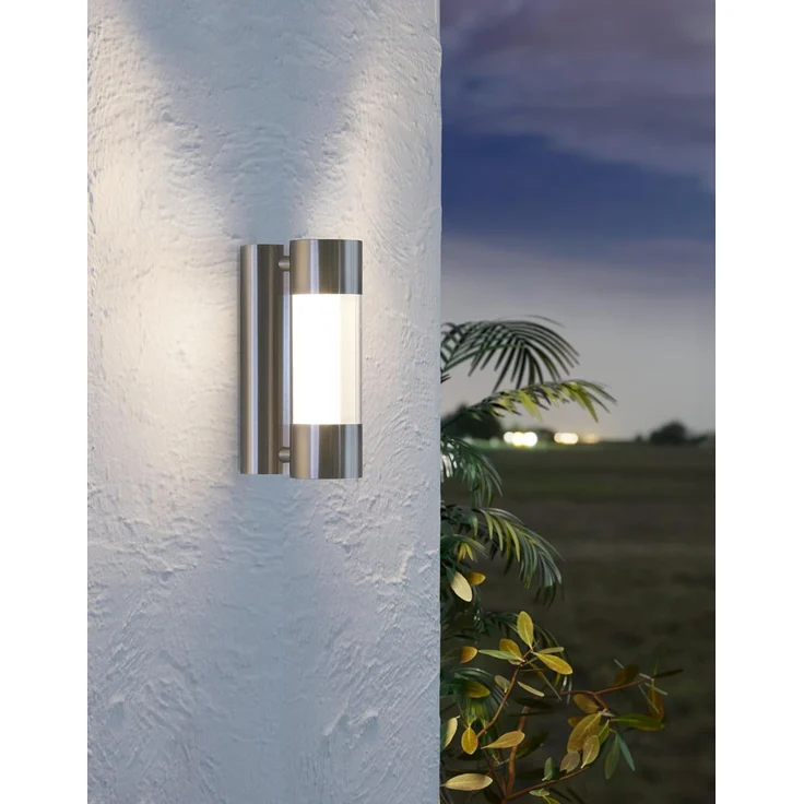Eglo 96013 LED Outdoor Wandleuchte ROBLEDO edelstahl transparent L:7,5cm H:26cm T:12cm IP44 – Bild 3