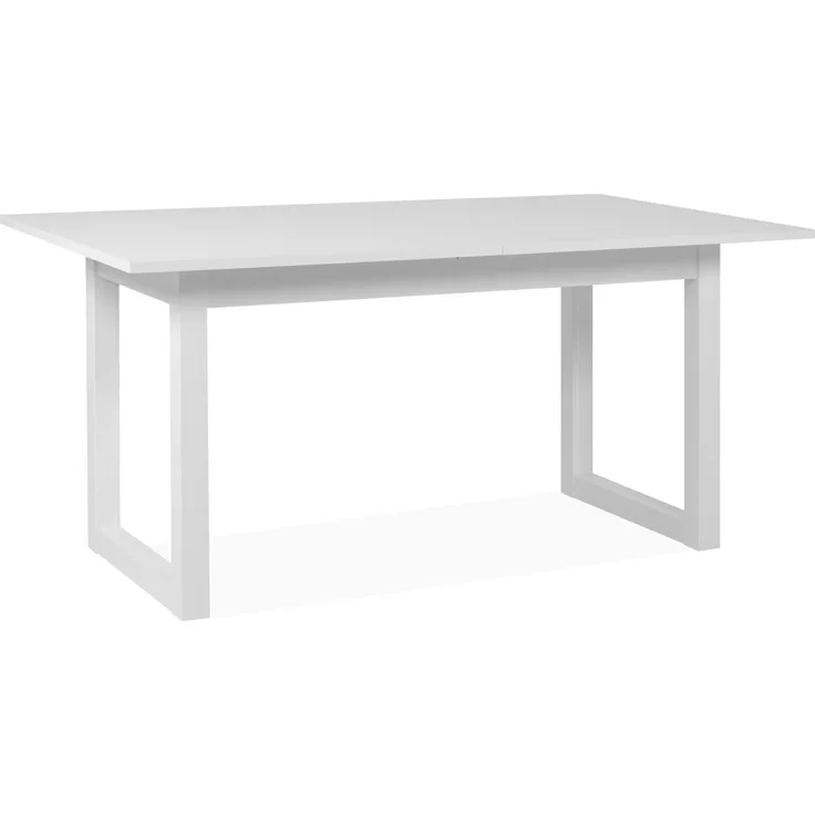 Esstisch >Arvada< in Weiß aus MDF - 160x75x90cm (BxHxT)