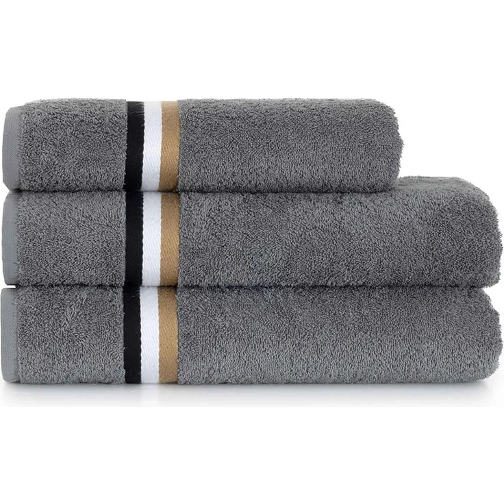 BOSS Handtuch - BLINEA, Handtuch, Frottier, Baumwolle Grau (Magnet) 50x100 cm – Bild 5