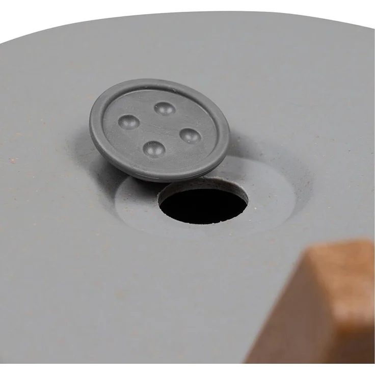 Siena Garden M82587 Oslo ECO Pflanzgefäß 47cm, Ø47 x 26,5cm, grau – Bild 4