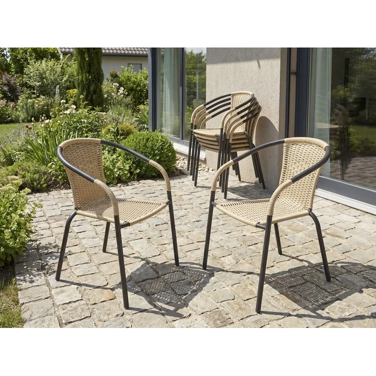 LC Garden »Garvista« Gartenstuhl Metall/PE-Rattan – Bild 2