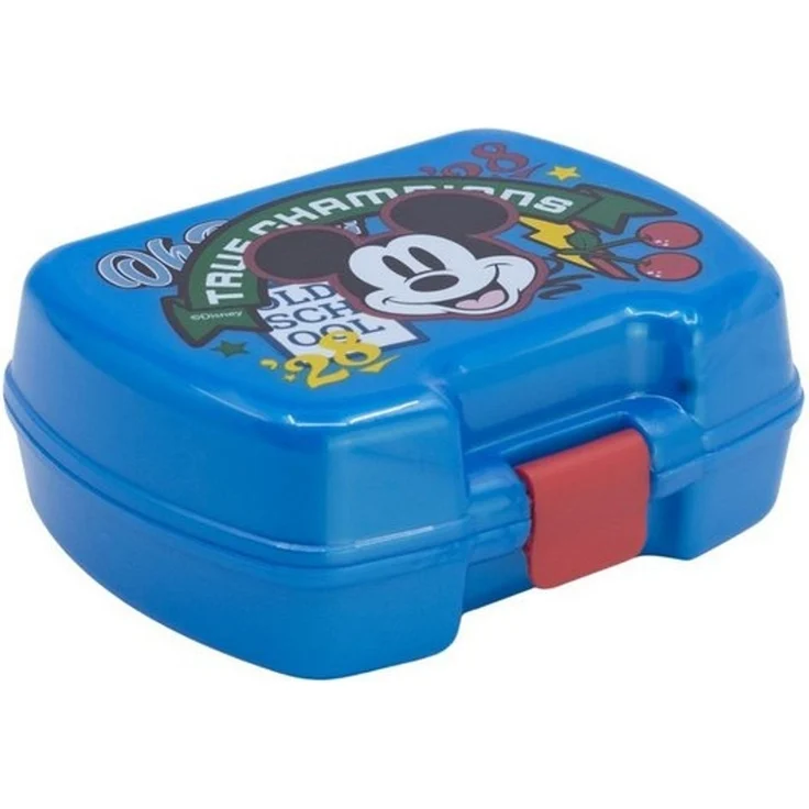 Disney Mickey Mouse Lunchbox Kinder Snackbox für unterwegs und Kindergarten – Bild 3