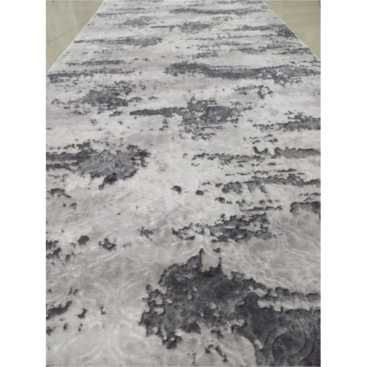 Gel-Läufer mit rutschfester Rückseite 80 x 350 cm Baumwolle Grau 88781751 [en. casa] – Bild 2