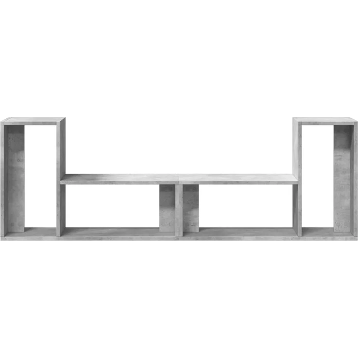 2 pcs TV-Schrank, Lowboard Betongrau 75x30x50 cm Holzwerkstoff – Bild 5