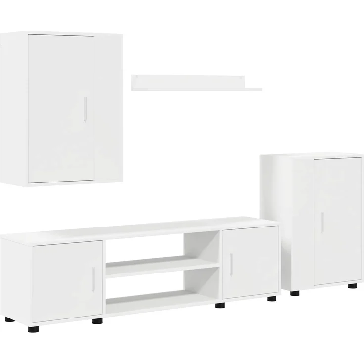 vidaXL TV-Schrankset 140 x 40 x 33 cm Weiß 3397896 – Bild 2