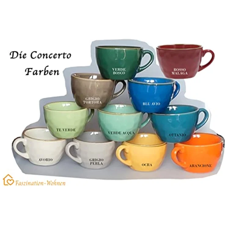 Espressotasse mit Untertasse Concerto Arancione – Bild 5