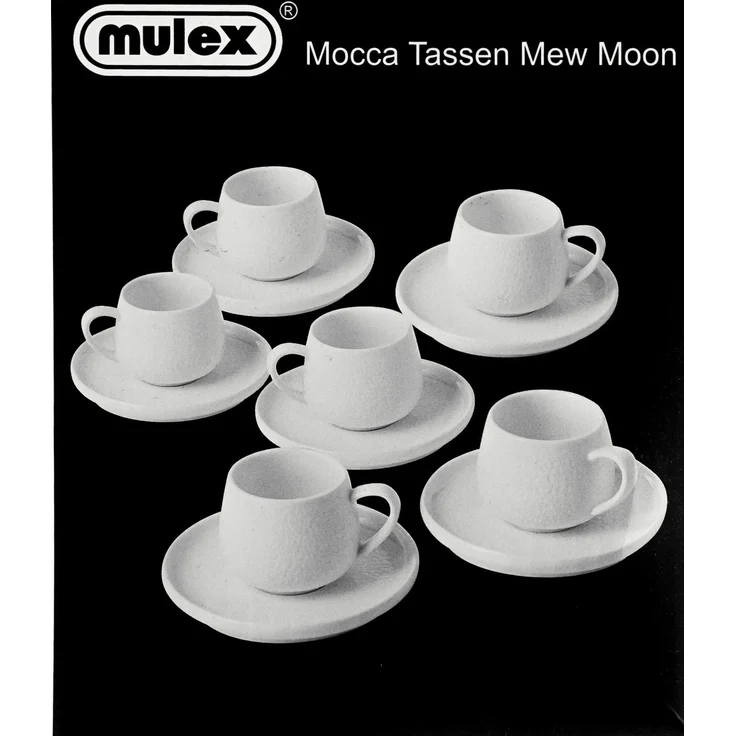 New Moon 12-teiliges Mokkatassen-Set aus hochwertigem Porzellan - 100 ml – Bild 4