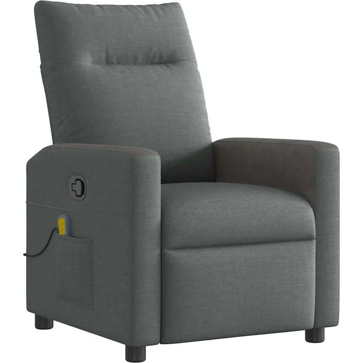 vidaXL Massage-Relaxsessel, Stoff, Dunkelgrau 4104833 – Bild 1