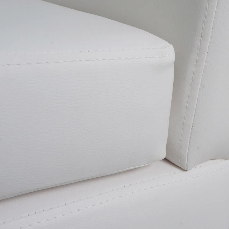 Lounge-Sessel HWC-O17, Sessel Clubsessel Cocktailsessel, FSC®-zertifiziert Kunstleder ~ weiß – Bild 6