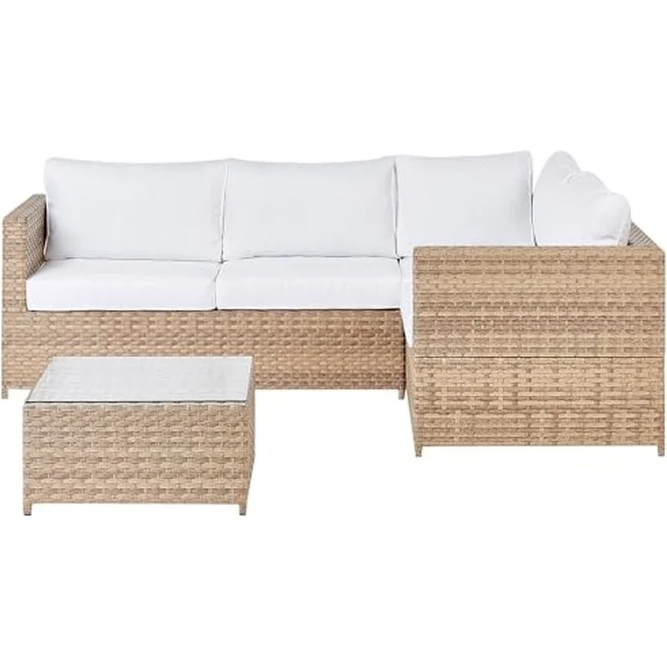 Lounge Set AVOLA Cremeweiß – Bild 1