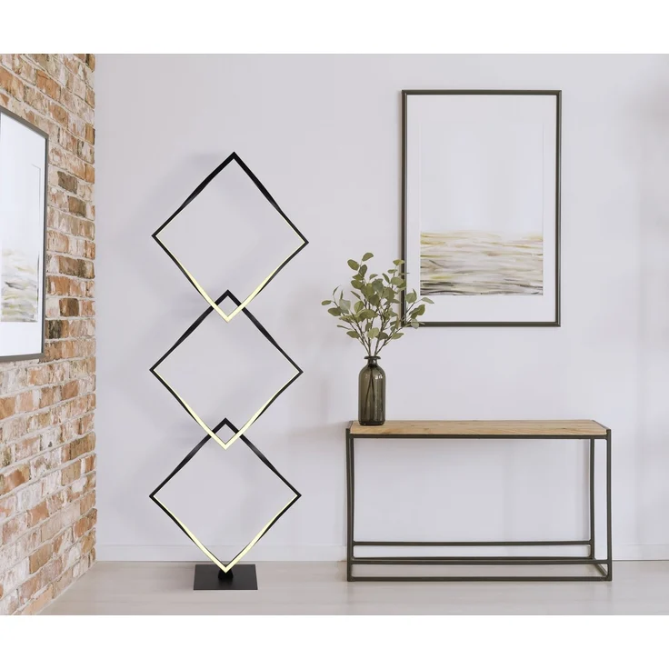 GLOBO LIGHTING LED Stehlampe MAXXY, LED fest integriert, Warmweiß, Stehleuchte/Wohnzimmer/Schlafzimmer/Flur – Bild 1