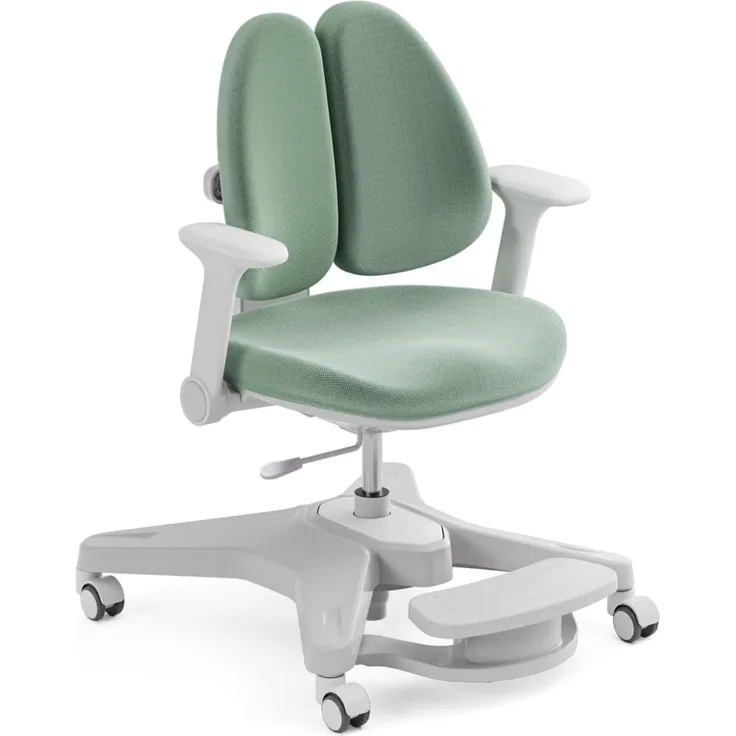 HOKO Kinderstuhl Höhenverstellbarer, mitwachsender Kinder Stuhl (Ergo Study Kid Kinder Schreibtisch Stuhl, Sitz und Rücken separat verstellbar. Ergonomisches Sitzen für Kinder, 1 St)