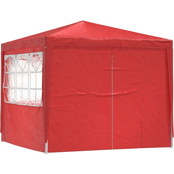 vidaXL Party-Zelt Rot 250 x 250 x 240 cm PE und Stahl 42032996 – Bild 3
