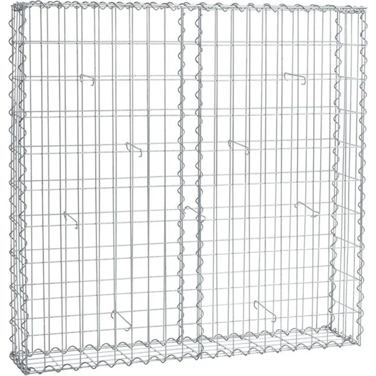 Gabione Steingabionen Steinkorb Gabionen Wand Drahtkorb 100 x 100 x 20 cm – Bild 1