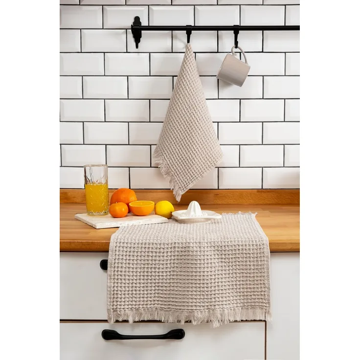 Hermia Concept 'Burton - Cinnamon' Handtuch-Set (2-teilig), Zimt, 33 x 50 cm