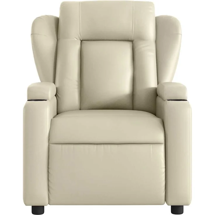 vidaXL Massagesessel mit Relaxfunktion, Kunstleder, Creme 3205597 – Bild 6