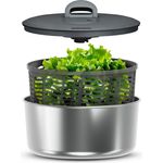 Zyliss Salatschleuder L Easy Spin Edelstahl