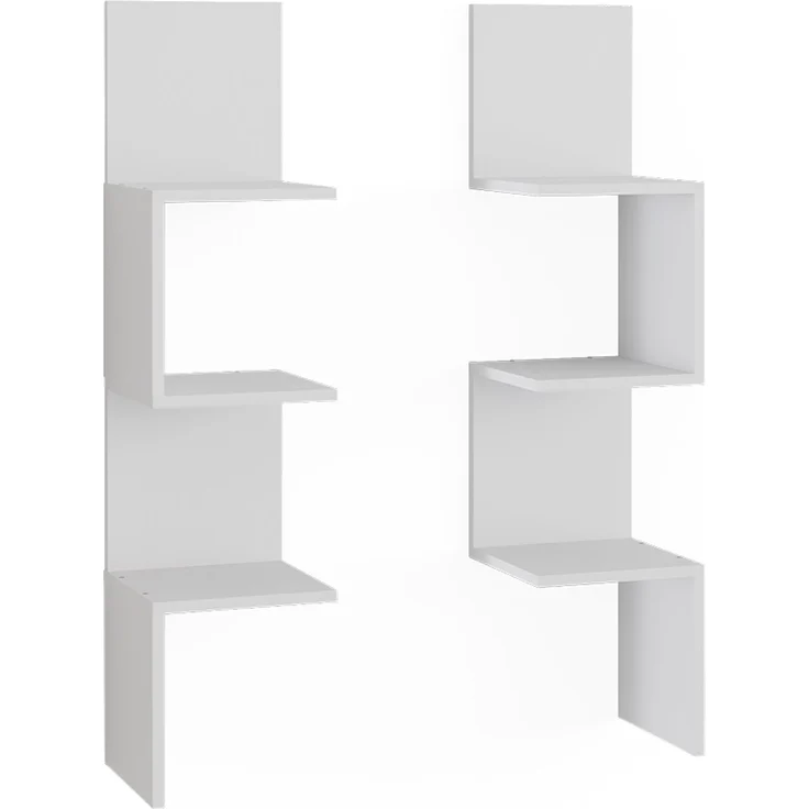 Eckregal Paolo Weiß 28 x 116.4 cm 2er Set Vicco – Bild 1