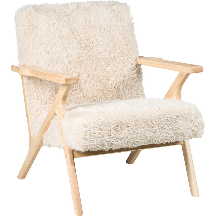 Sessel KISA Webpelz Hellbeige – Bild 4