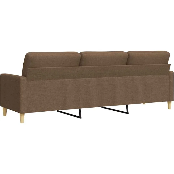 vidaXL 3-Sitzer-Sofa Braun 210 cm Stoff 4007417 – Bild 5