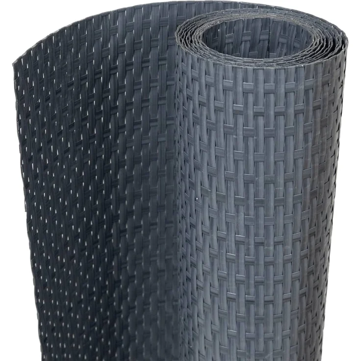vidaXL Balkon-Sichtschutze 10 Stk. Anthrazit 255x19 cm Poly Rattan 156311 – Bild 1