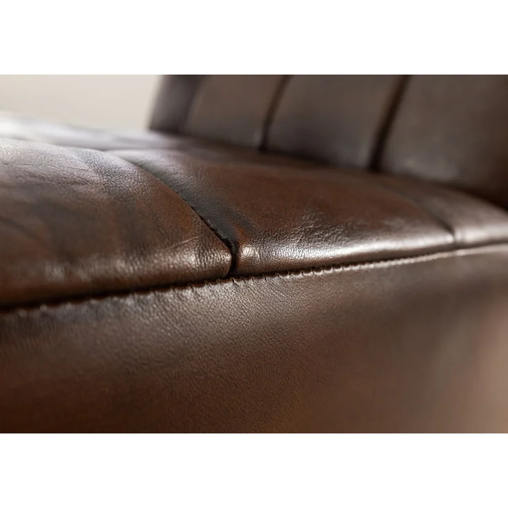 Sessel Echtleder 64x76x83 braun IRON LABEL #14 – Bild 6