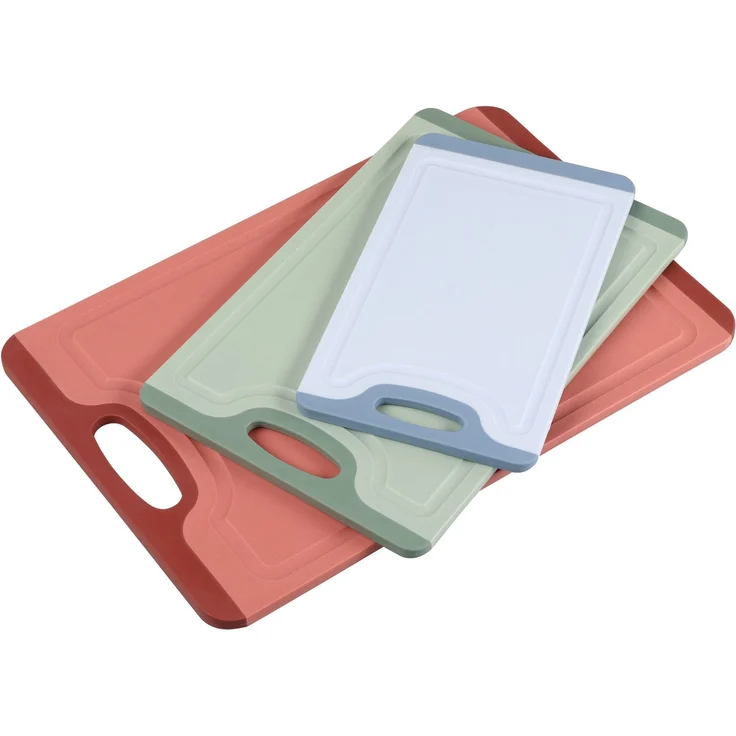 KESPER 92228 Schneidebrett 3er-Set, Kunststoff mit Rutsch-Stopp – Bild 3