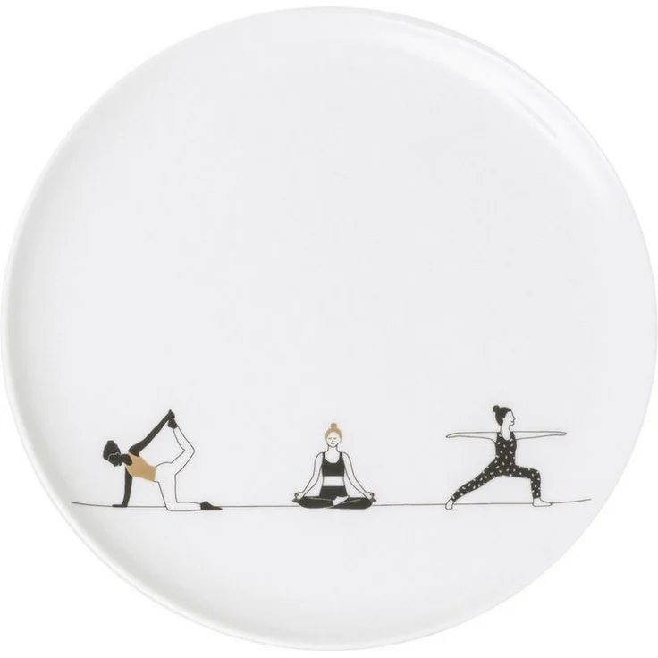 Räder Teller räder Hobby Geschenkteller Yoga Porzellan Weiß – Bild 4