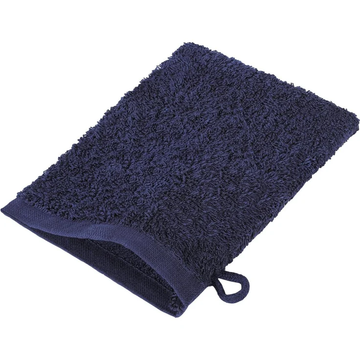 NatureMark Waschhandschuh Waschhandschuhe 500 gsm (10er-Set), 100% Baumwolle (10-St), Premium Frottier Waschhandschuhe, 15x21cm, Navy blau – Bild 3