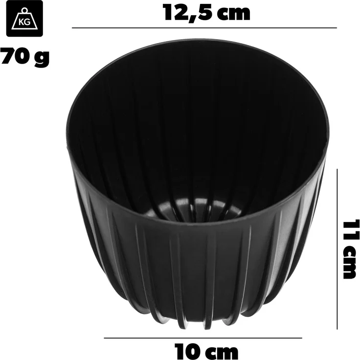 KADAX Niedrige Abdeckung Mira 130 recycelt - schwarz – Bild 2