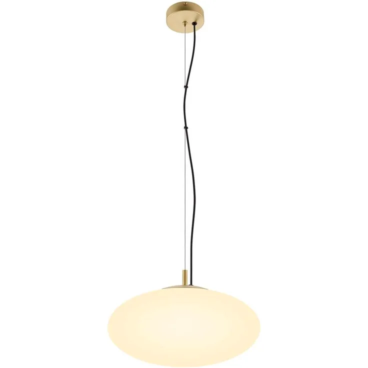 SLV OLYPSO 40, Pendelleuchte, E27, Pendellänge 400 cm, 1 x max. 40 W, gold - Pendelleuchten