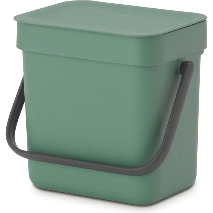 Brabantia 'Sort & Go' Abfallbehälter, Kunststoff, Fir Green, 3 Liter