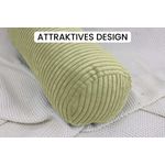 Amilian Nackenrollenbezug 15x40 cm - Ersatzbezug für Nackenrolle, Bettrolle, Kissenrolle, waschbarer Bezug mit verdecktem Zip für leichtes Abnehmen.