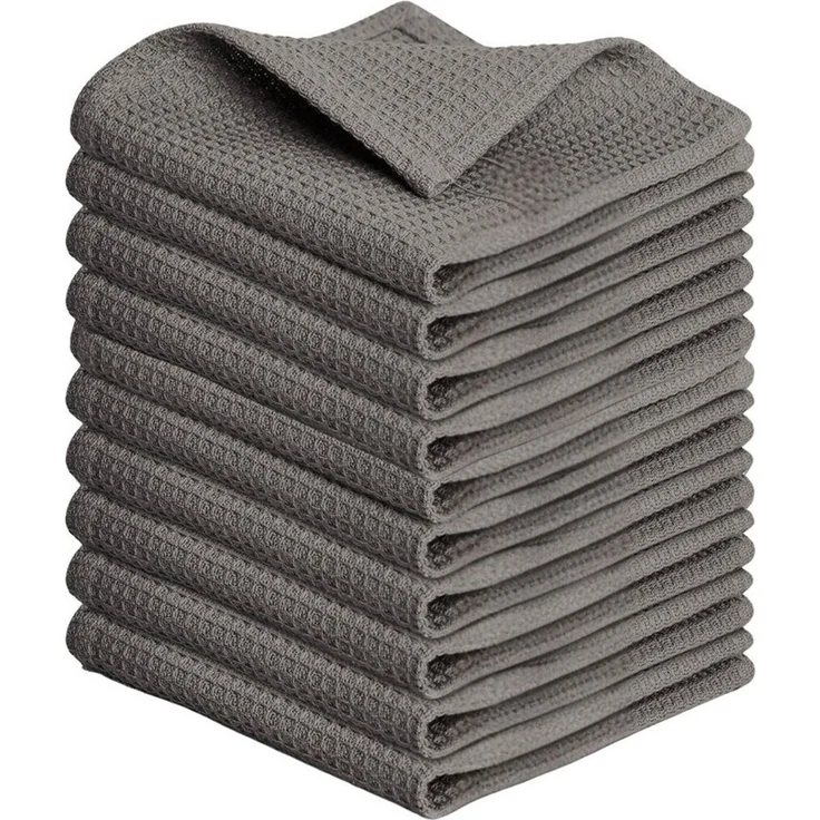 Blumtal Geschirrtuch Set 50x70 oder 30x30 cm, 100% Baumwolle, (10-tlg), Saugfähig, schnell trocknend, waschbar, 100% Baumwolle – Bild 1
