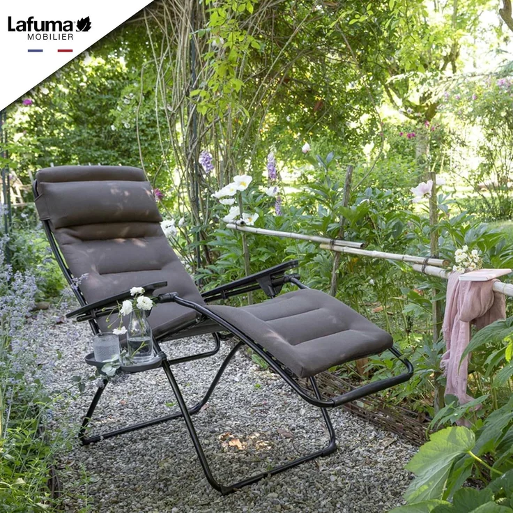Lafuma Relax Liegestuhl RSX Clip XL Air Comfort Taupe braun LFM2059.7057 – Bild 5