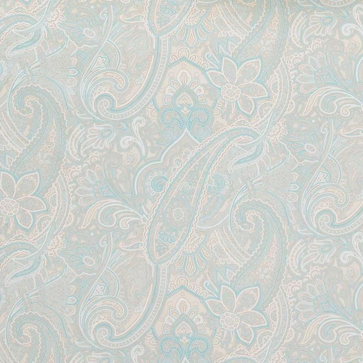 Estella Bettwäsche Estella Mako-Satin Bettwäsche 135x200 Judith elfenbein mint Paisley, Mako-Satin, 2 teilig, für Sommer und Winter – Bild 2