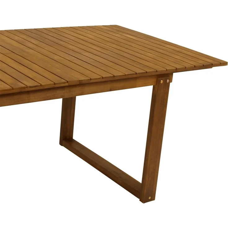 DEGAMO SANTIAGO Garten-Ausziehtisch, Holz Akazie, braun, 180/240x100cm – Bild 8