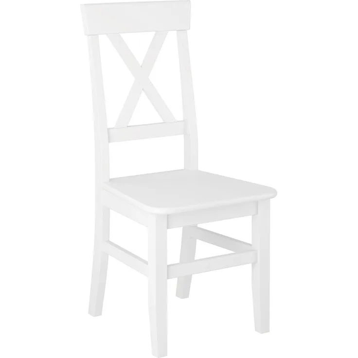 Küchenstuhl Massivholzstuhl Esszimmerstuhl Kiefer Stuhl 90.71-23Kiefer weiß
