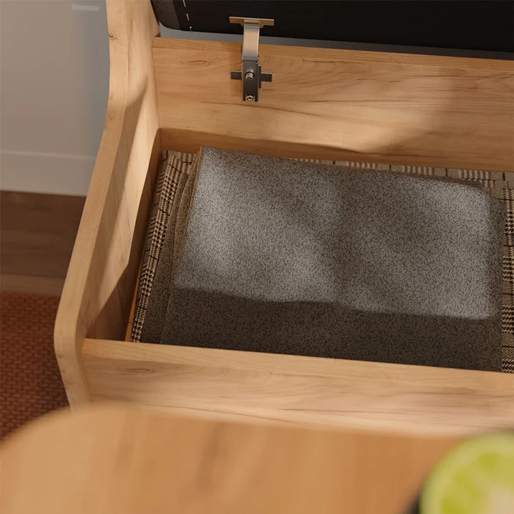 Vicco 'Roman' Eckbankgruppe mit Tisch, Goldkraft Eiche, 150 x 150 cm – Bild 4
